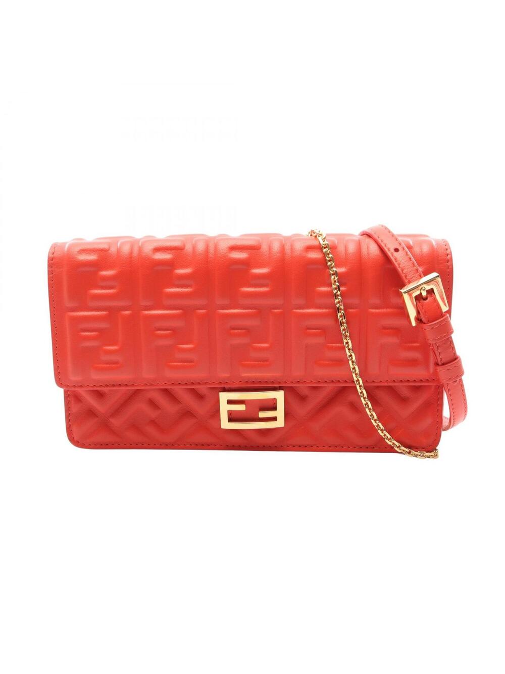Fendi Baguette Ff Logo Chain Shoulder #303263F12B